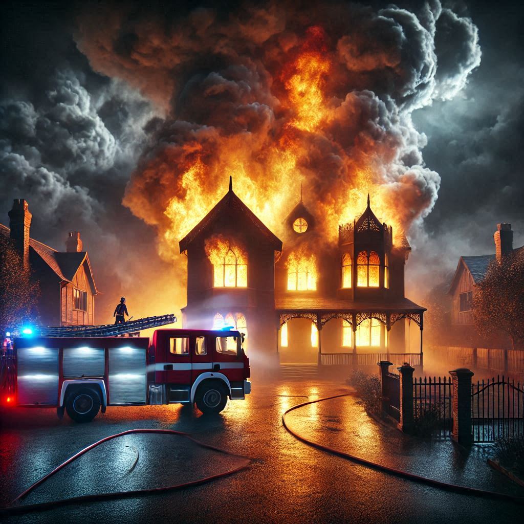 Incendio in abitazione